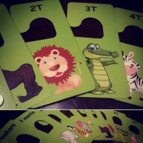 Buy M&D Stickers Baby clothes closet dividers. Safari animals themed
