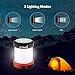 Thorfire LED Camping Lantern Lights USB Rechargeable & Solar Powered Lantern Emergency Light, 3 Lighting Modes, Collapsible Flashlight for Camping, Home, Hiking, Fishing (Emergency Charger for Phone)