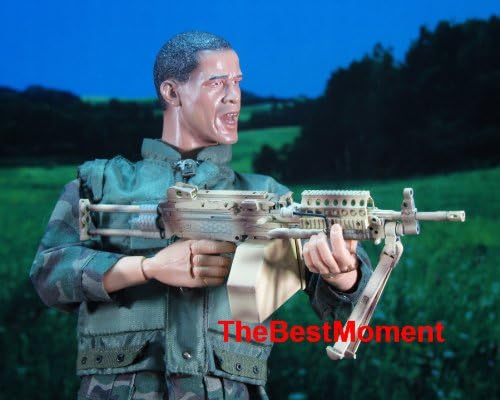 MK46_B MK46 Mod 0 1:6 Figure Para Stock Camouflage M249 Light Machine Gun Model For 1:6 Scale 12" Action Figure Accessories (Original from TheBestMoment @ Amazon)