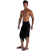 1 World Sarongs Mens Solid Color Fringeless(TM) Sarong