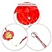 JOVITEC 10 Pieces 11.8 Inches Chinese Red Plastic Paper Lantern Red Hanging Lantern Decoration for Chinese Spring Festival