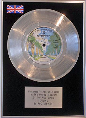 Rod Stewart - 7" Platinum Disc - Sailing