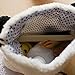Polytree Fluffy Panda Purse Pouch Wallet Makeup Cosmetic Drawstring Bag