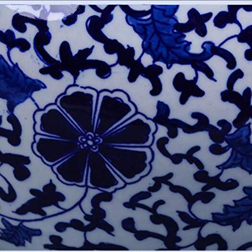Ceramic Vase Blue and White Porcelain vase Home Living Room Flower vase Antique Blue and White Porcelain vase Handmade vase Hand-Painted - Thumbnail 3