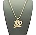 NYFASHION101 Solid Perfect Score 100 Emoji Pendant 2mm 24