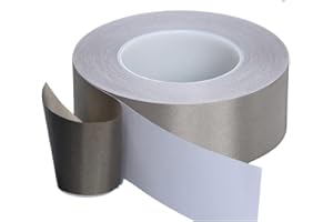 REJOPFAD Faraday Tape Nickel Copper Faraday Fabric Tape 20ft Shielding Conductive Material for Connect Faraday Fabrics, Grounding， Electrical Repairs, EMI Shielding, RFID Signal Blocking (1.5 Inch Wide)