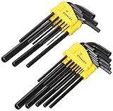 Stanley 85-753 22 Piece Long Arm SAE & Metric Hex Key Set