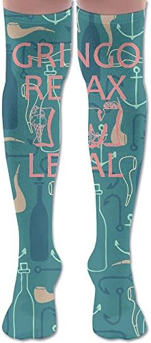 Relax Gringo I'm Legal Cute Design Women's Casual Comfortable Socks,Length:23.6