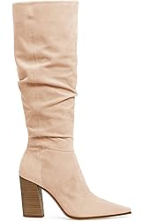 PiePieBuy Womens Faux Suede Knee High Boots Pointed