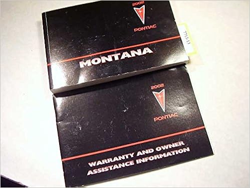 2002 Pontiac Montana Owners Manual Pontiac Amazon Com Books