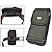 AIScell Universal Metal Belt Clip Hip Holster Pouch Case for Brigadier, Ultra Rugged Black Canvas Nylon Pouch Waist Carrying Case with Carabiner Hook Can Be Used Vertically or Horizontally