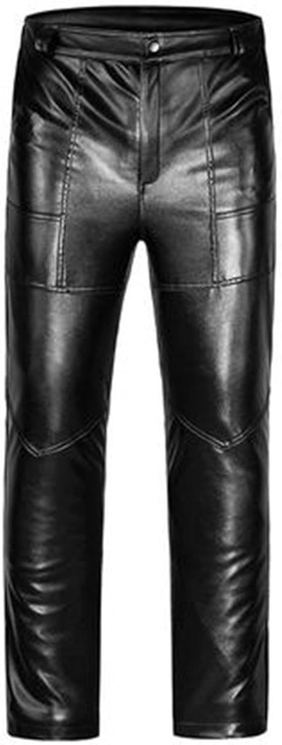 Amazon レザーパンツ メンズ ロングパンツ防寒保温防風防水 ｐu合革修身 シンプル 裏起毛厚手 バイク用 ライダース冬着 Xxl ロングパンツ 通販