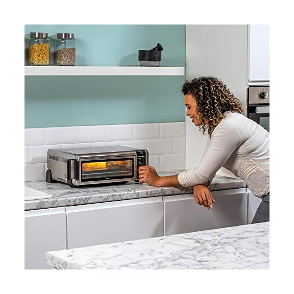 Ninja Foodi Mini Oven [SP101UK] 8-in-1 Flip Mini Oven, Air Fryer, Bake, Grill, Silver