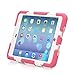 ACEGUARDER ipad mini 2/3 case for kids Rainproof Shockproof Waterproof Case for Apple Ipad Mini 3 Slim Military-Duty Case with Back Cover Standing [Blue-White]