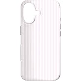 Pastel Light Pink White Striped Minimalist Vertical Lines Case for iPhone 17