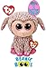 TY Beanie Boos 2018 Easter Collection Lollipop (Multi-color Bunny) & Dixie (Grey Lamb) Gift Set Basket Bundle with Bonus 