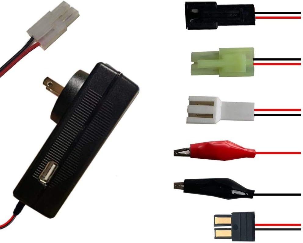 Sourcingpower RC Battery Charger for 3-8s Nimh/Nicd Battery Packs 3.6‐9.6V with traxxas Mini Tamiya Crocodile Clip Adapter Hobbies, RC Car, Boat,Truck, RC Airsoft,USB: Toys & Games