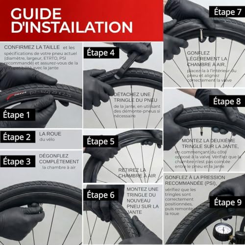 Fincci 29 Inch 29 x 2.25 Foldable Kevlar 60 TPI Puncture Protection LVL3 1mm ETRTO 52-622 Black MTB Tyres for XC, Mixed Trails and Heavy Duty – Pair of 2