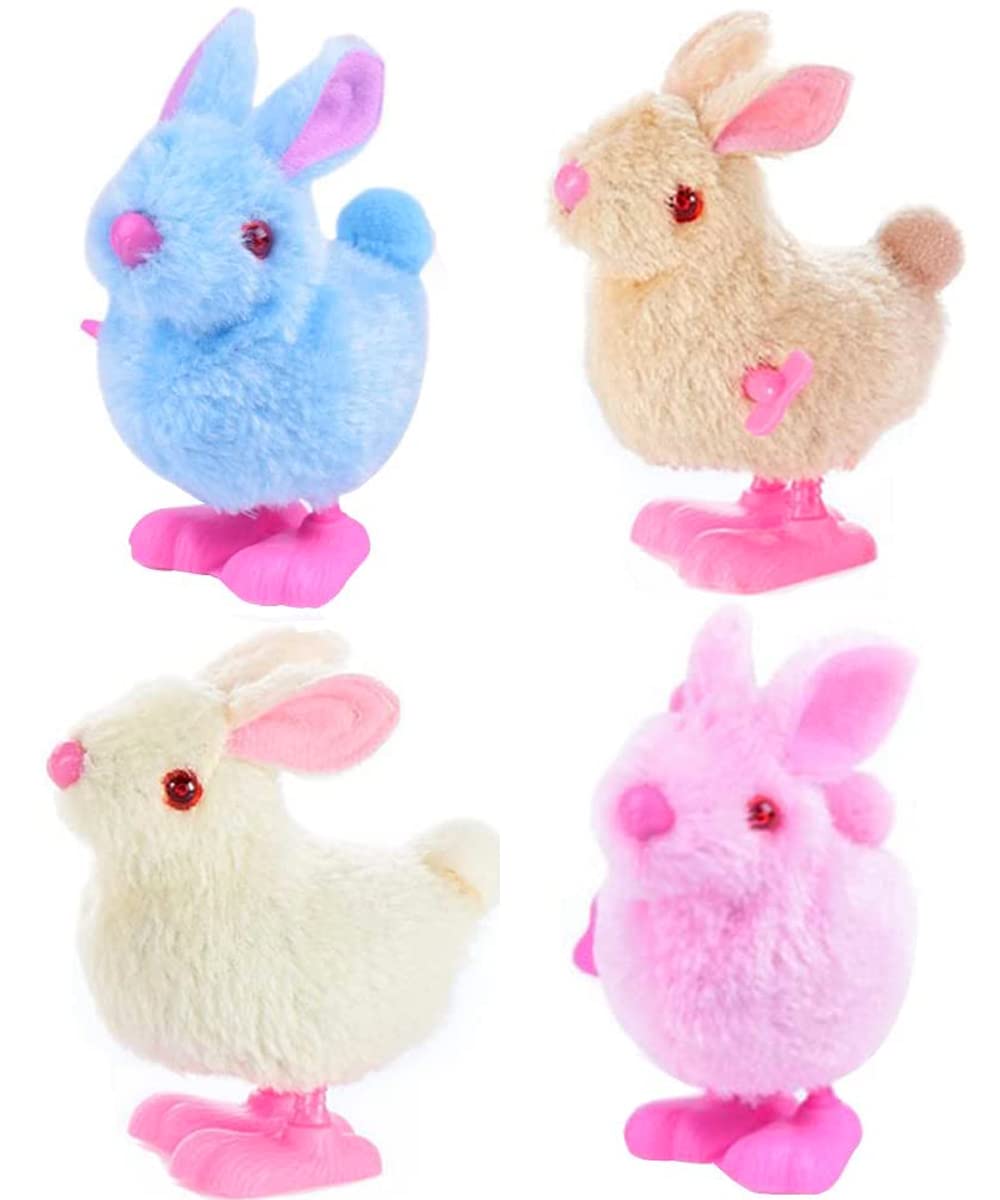 Bunny Jumping Chick Wind Up Toys Novelty Chicken Hopping Windup Toy for Kids Toddlers Easter Egg Hunt Basket Stocking Stuffers Party Favors Goody Bag Fillers Birthdays Gifts (Color A)