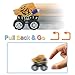Liberty Imports 12 Pack Monster Truck Pull Back Cars, Large Animal Toy Pullback Racers Vehicles Party Favors Play Set for Kids, Boys, Toddlers