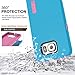 TOTU [Shock Proof] Soft Interior Scratch Resistant Dual-Layer Protective S6 Case For Samsung Galaxy S6 (2015), Blue/Pink