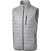 Cutter & Buck mens Weather Resistant Primaloft Down Alternative Rainier Vest