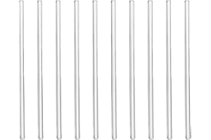10Pcs Glass Stirring Rod 5.9" Length Stir Rod Mixing Tools with Both Ends Round, High Temperature Resistant