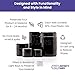 Infinity Jars Screw top jar Ultraviolet Airtight Smell Proof, Refillable Container for Long term storage Coffee, Spices, Tea, Dried Goods Jar For Kitchen Pack 5 ml-250 ml, Black jar, Black Glass jar