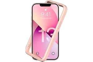 RhinoShield Bumper Case Compatible with [iPhone 13 mini] | CrashGuard NX - Shock Absorbent Slim Design Protective Cover 3.5M / 11ft Drop Protection - Blush Pink
