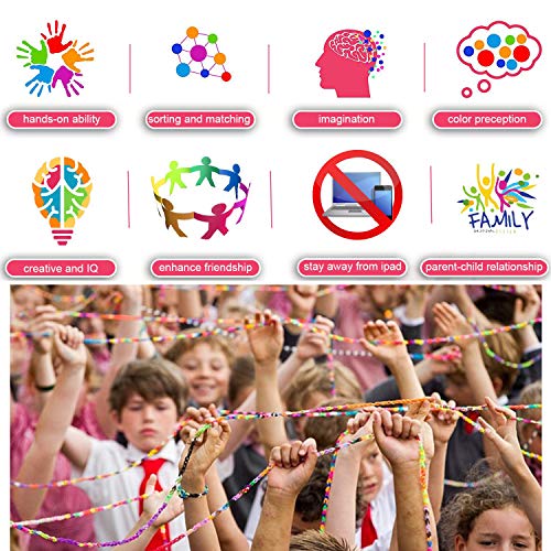 11900+ Rainbow Loom Rubber Bands Refill Bracelet Loom Kit with Charms & Colorful S Clips, in 40+ Colors - Thumbnail 3