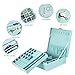 MALEDEN Jewelry Box, 2 Layers Lint Jewelry Organizer Case for Necklaces, Earrings, Bracelets and Rings Display, Large Capacity with Lock