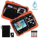 Kids Waterproof Camera, DECOMEN Digital Underwater Camera for Boys and Girls, 12MP HD Action Sport Camcorder with 2.0" LCD, 8X Digital Zoom, Flash, Mic and 8G SD Card.