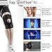 Knee Brace, Oliomp Relieves ACL, LCL, MCL, Meniscus Tear, Arthritis, Tendonitis Pain. Open Patella Dual Stabilizers Non Slip Comfort Neoprene. Adjustable Bi-Directional Straps (Black)