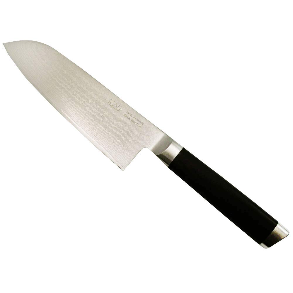 Kai Kai Small Santoku Kitchen Knife Function Magoroku Damascus 145Mm