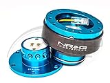 NRG Steering Wheel Quick Release Kit - Generation 2.0 - New Blue with Titanium Ring SRK-200NB