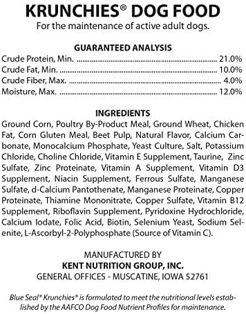blue seal krunchies dog food