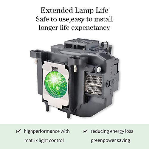 LBTbate Projector Lamp Bulb ELPLP88/V13H010L88 for Epson PowerLite Replacement Home Cinema EB-S04, EX7240 Pro, EX9200 Pro, VS240, VS340, VS345, EX3240, EX5240, EX5250 Pro, 2040, 2045, 1040, 640, 740HD