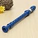KINGSO 8-Hole Soprano Descant Recorder With Cleaning Rod + Case Bag Music Instrument (Blue)