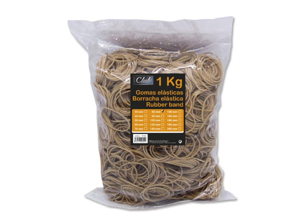 Bismark 152110 - Elastic Bands 8 cm - Bag of 1kg