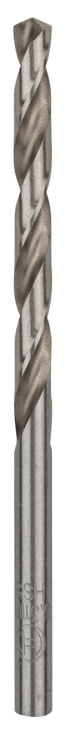 Bosch 10x PRO Metal HSS-G Twist Drill Bit Standard Length (for Non-ferrous metals, Steel, Ø 6,30 mm, Professional Accessory Rotary Drill/Drivers)