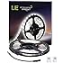 LE 16.4ft LED Flexible Light Strip, 300 Units SMD 2835 LEDs, 12V DC Non-waterproof, Light Strips, LED ribbon, DIY Christmas Holiday Home Kitchen Car Bar Indoor Party Decoration (Daylight White)