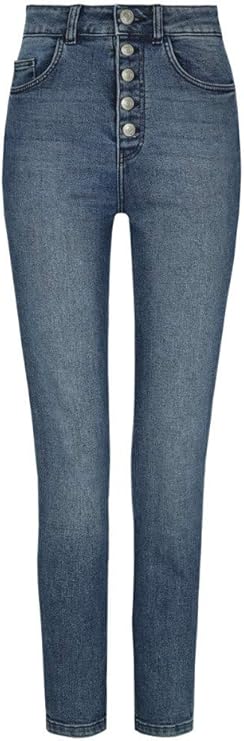 Tally Weijl Very High Waist Skinny Jeans - Beige - 16: Amazon.co.uk: Clothing