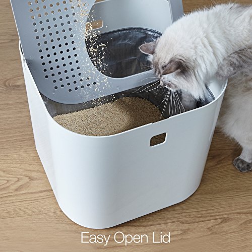 Modkat TopEntry Litter Box includes Scoop and Reusable Liner All Cat