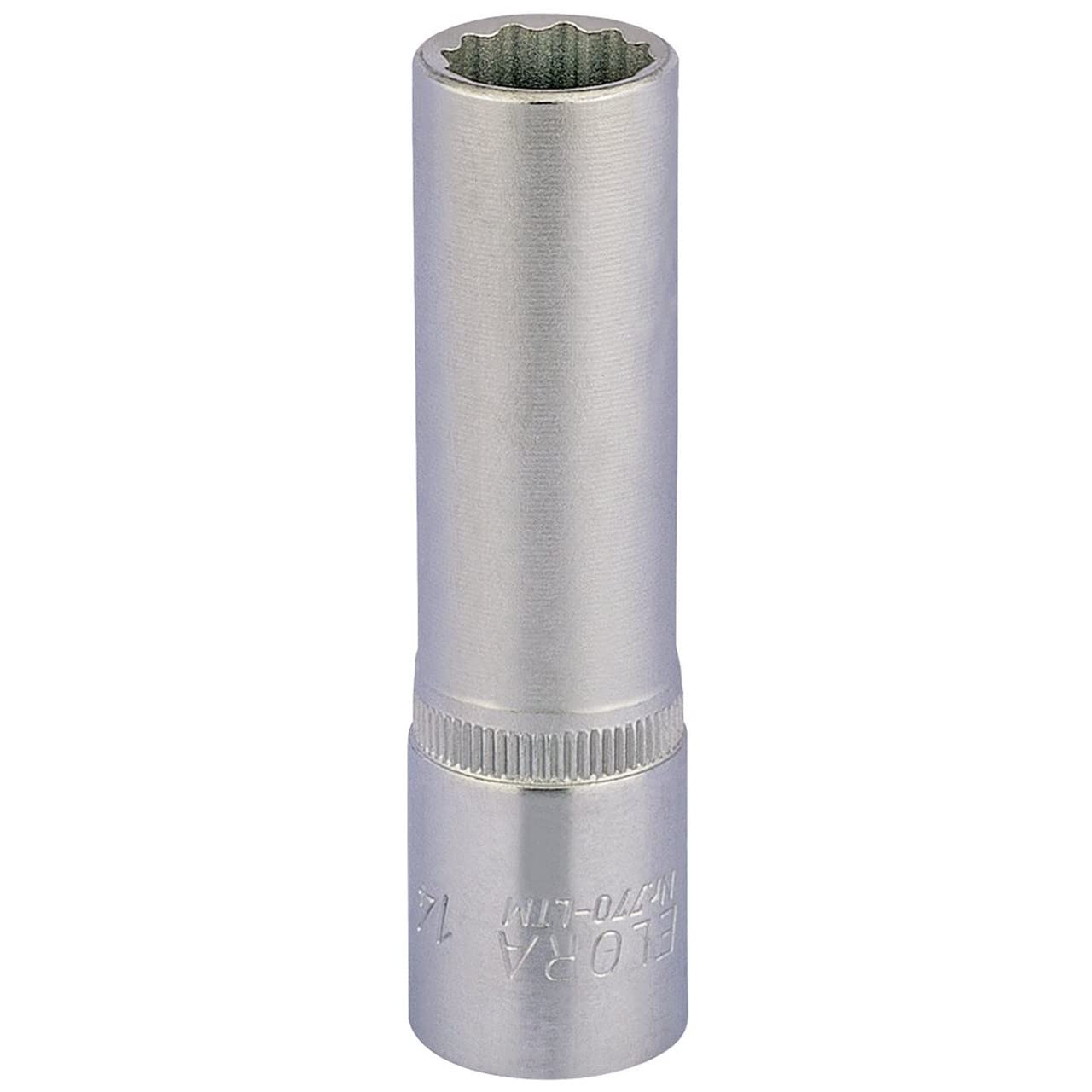 Draper 11934 Elora Deep Bi-Hexagon Socket, 1/2" Square Drive, 14mm — image 1