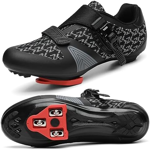 Amazon.com | KESCOO Mens Womens Cycling Shoes Compatible with