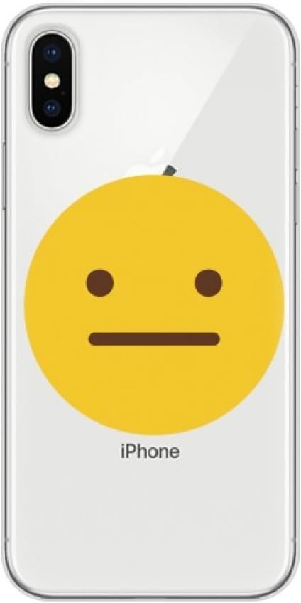 Amazon Co Jp 無言の黄色のかわいい素敵なオンラインチャット絵文字イラストパターン アップルiphoneのx電話ケースフレキシブル透明ボーダーカバーソフトスリム 家電 カメラ