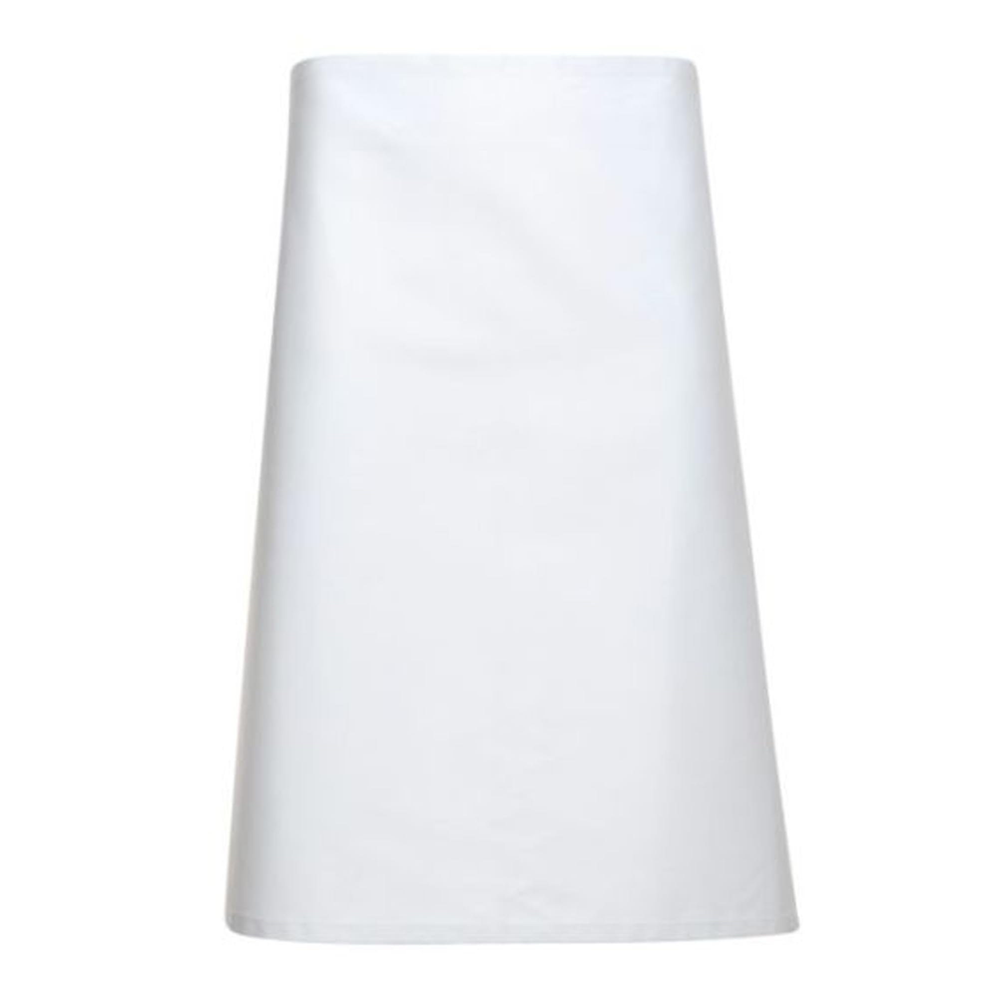 Tibard Classic Waist Apron (White, One Size (W-89cm / L-71cm))