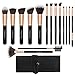 Makeup Brushes 15 Pcs Premium Synthetic Makeup Brush Set for Foundation Powder Blending Blush Eye Shadow Highlighter Concealer Lip Professional Brushes with PU Leather Roll Bag