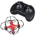 Virhuck GB202 Mini Drone 2.4GHz 4CH 6-AXIS GYRO Multicolor LED, Little Nano RTF Quadcopter with 3D Flips, Red