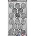 RTGS Products Warm White Colored LED Lights Indoor and Outdoor String Lights, Fairy Lights Battery Powered for Patio, Bedroom, Holiday Decor, etc (CR2032 Batteries 16 Sets)